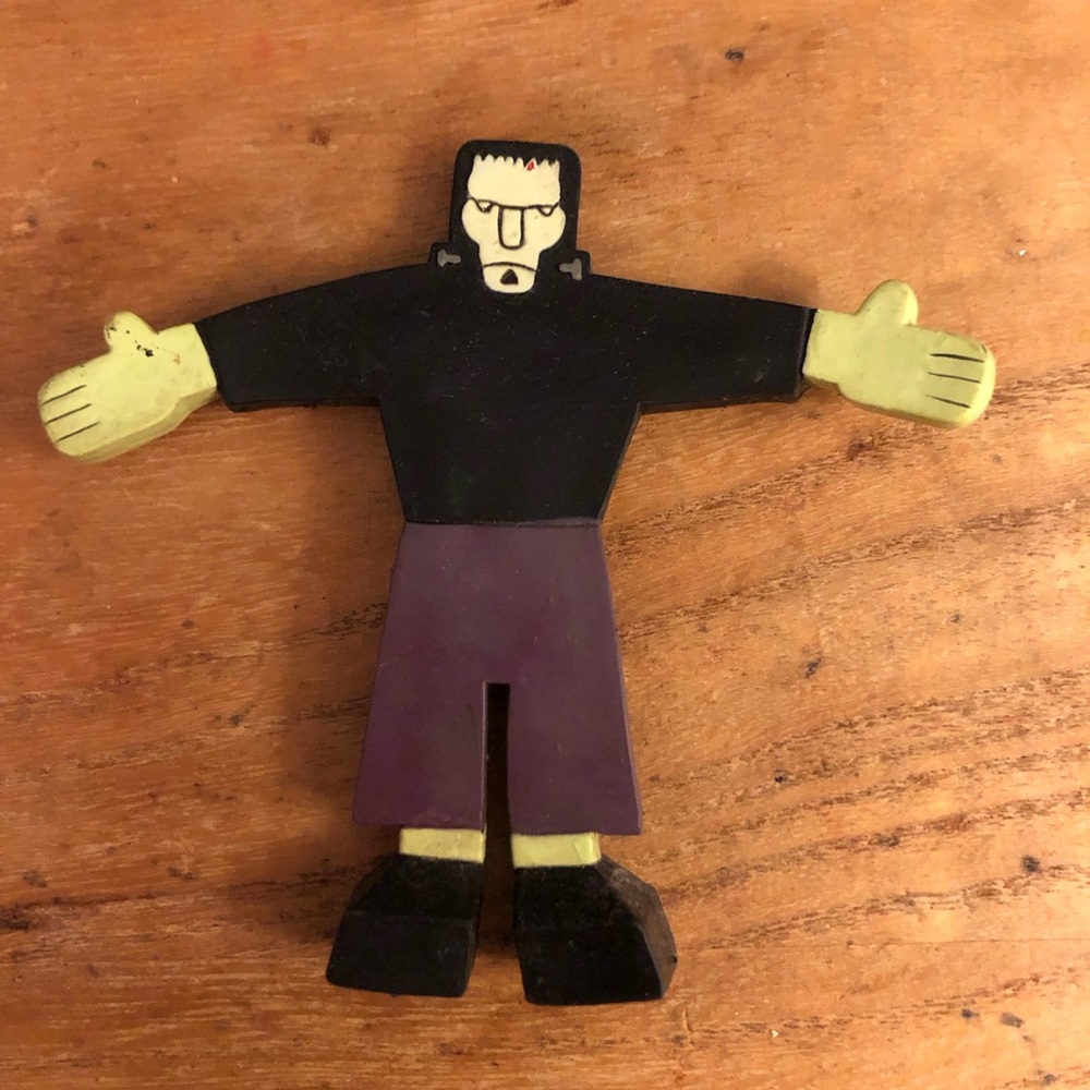 Frankenstein collectible bendy toy 4.5x4 1988